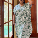 long-kaftan-dress-green-white-floral-plus-size