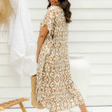 long-kaftan-dress-caramel-cream-print-size-10