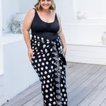 beach-sarong-black-bone-polka-dot-fringeless-australia
