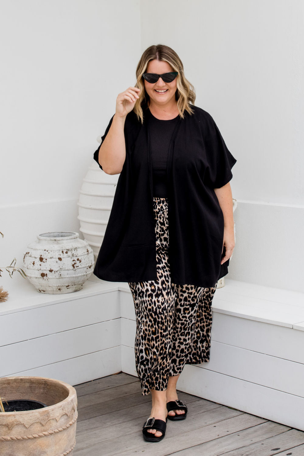 black-casual-kimono-duster