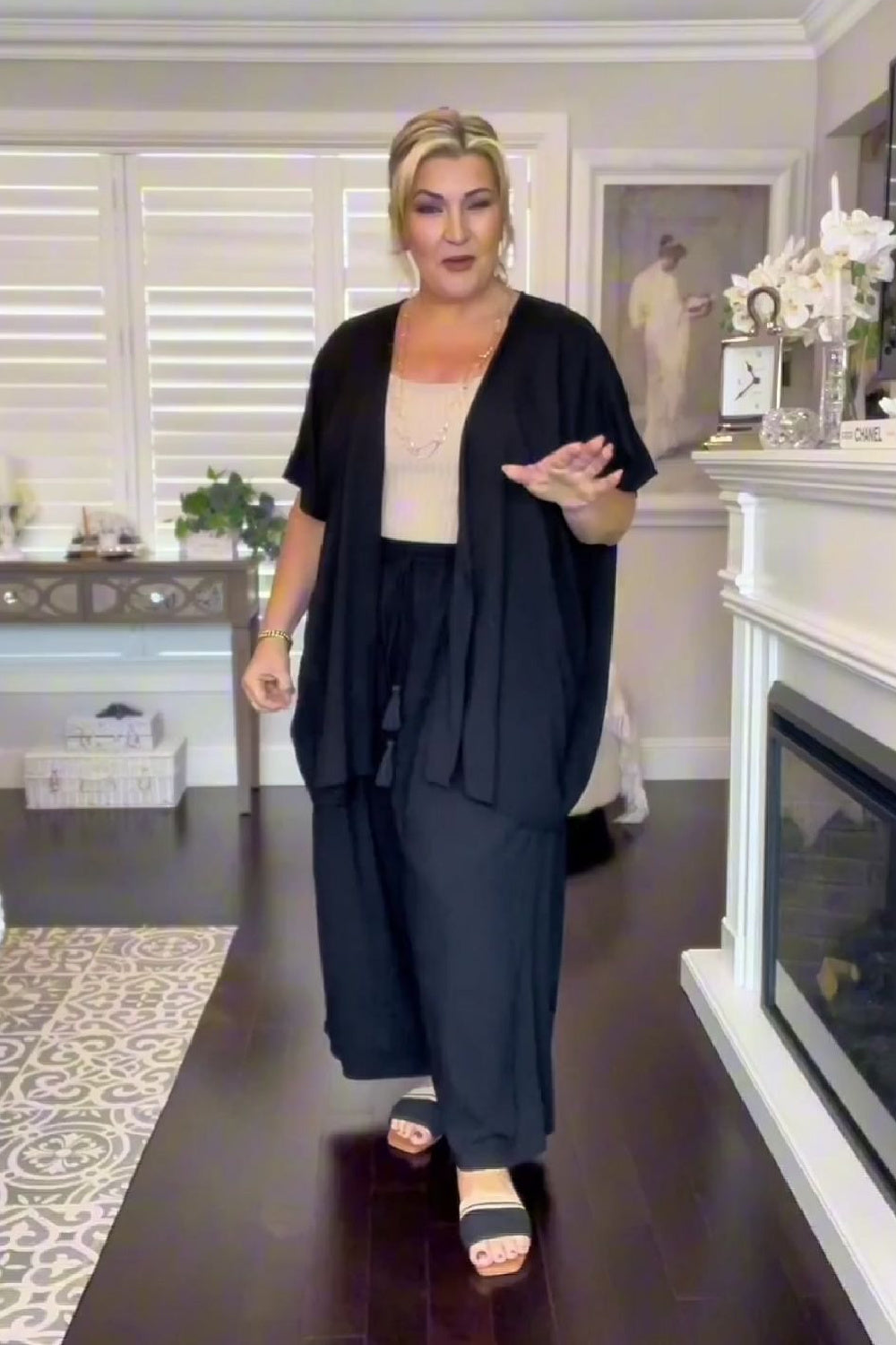black-kimono-pant-set