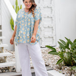 kaftan-top-sunflower-design-light-blue-white