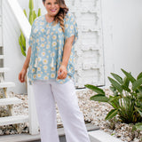 kaftan-top-sunflower-design-light-blue-white