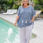 ladies-casual-summer-top-white-blue-design