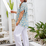 ladies-kaftan-top-sunflower-design-light-blue-white