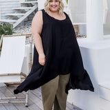 ladies-long-plus-size-summer-top-black