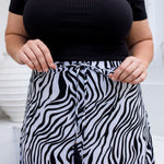 ladies-long-skirt-zebra-print-black-grey-elastic-drawstring-waist