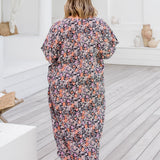 ladies-long-summer-kaftan-peach-pink-grey-floral-on-black