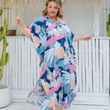 long-kaftan-dress-resort-style-floral-pink-blue-cream-green-white