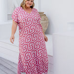 long-kaftan-dress-rose-white-geometric-design
