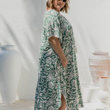 long-kaftan-summer-dress-green-cream-print-design