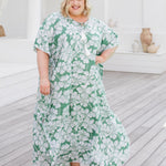 long-plus-size-kaftan-green-white-floral-design