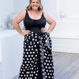 mens-extra-large-sarong-black-bone-polka-dot-fringeless