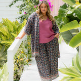 Liliana-Set – Kimonojacke und Palazzo-Hose