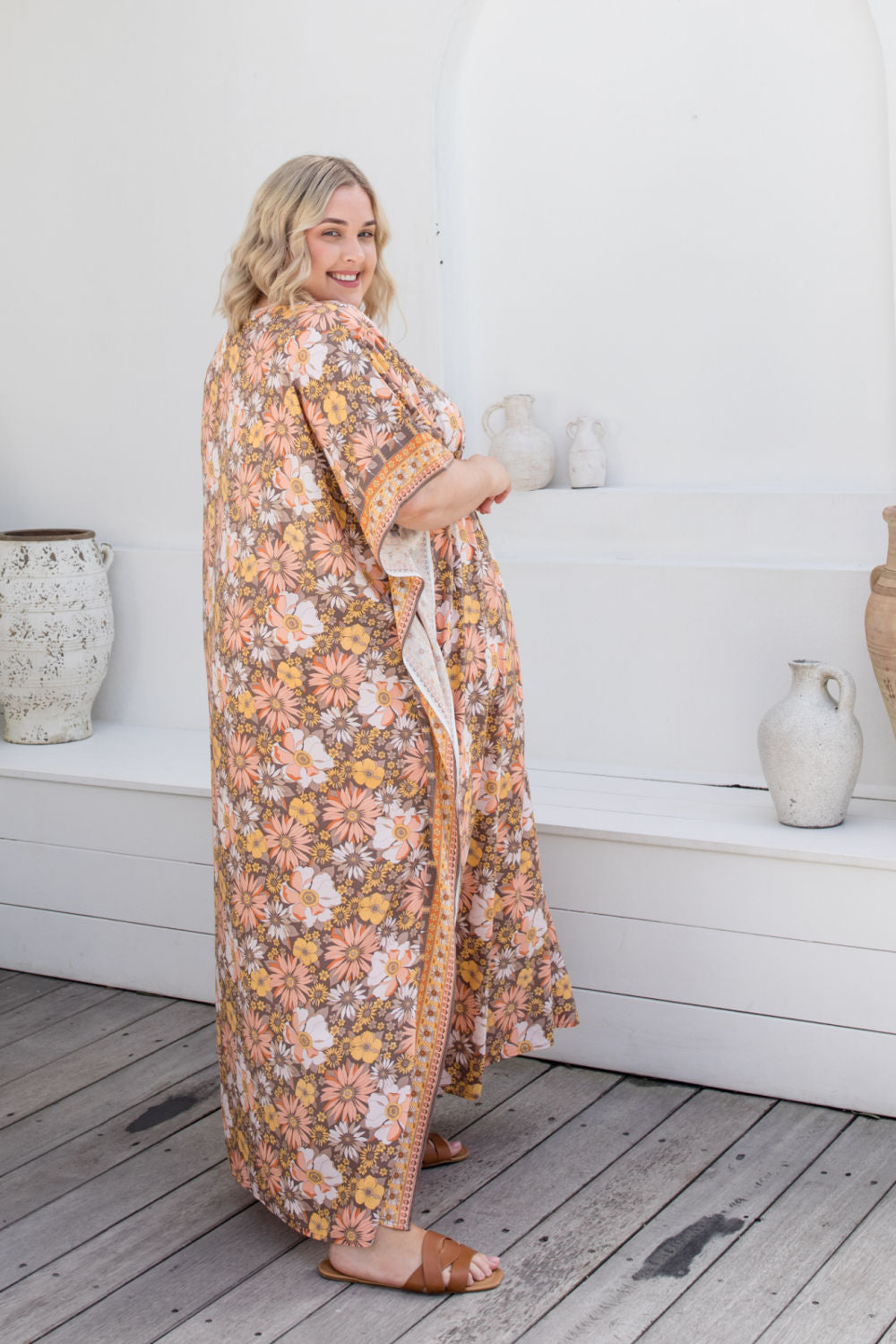 plus-size-long-summer-kaftan-dress-peach-brown-floral-border