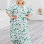 plus-size-maxi-kaftan-green-white-floral-design