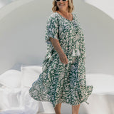 plus-size-maxi-kaftan-summer-dress-green-off-white-print