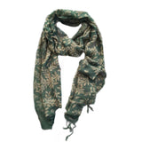 scarf-green-cream-leaf-design