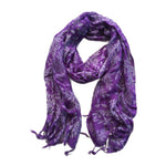scarf-purple-blue-leaf-design