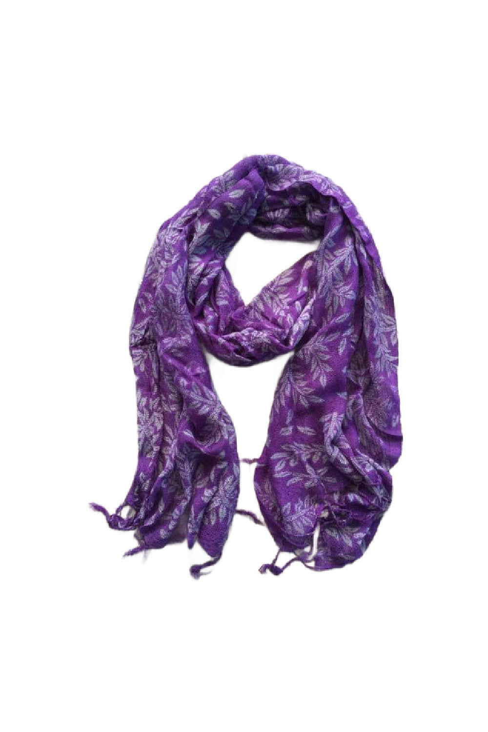 scarf-purple-blue-leaf-design