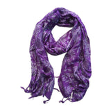 scarf-purple-blue-leaf-design