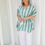 summer-kaftan-top-stripe-green-white
