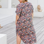 womens-long-summer-kaftan-peach-pink-grey-floral-on-black