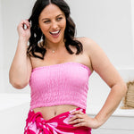 bandeau-tube-top-pink