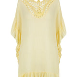 beach-kaftan-dress-cover-up-lemon-yellow-crochet-trim