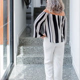 black-white-ladies-summer-top-stripes