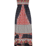 boob-tube-dress-floral-geo-design-blue--white-red-mustard