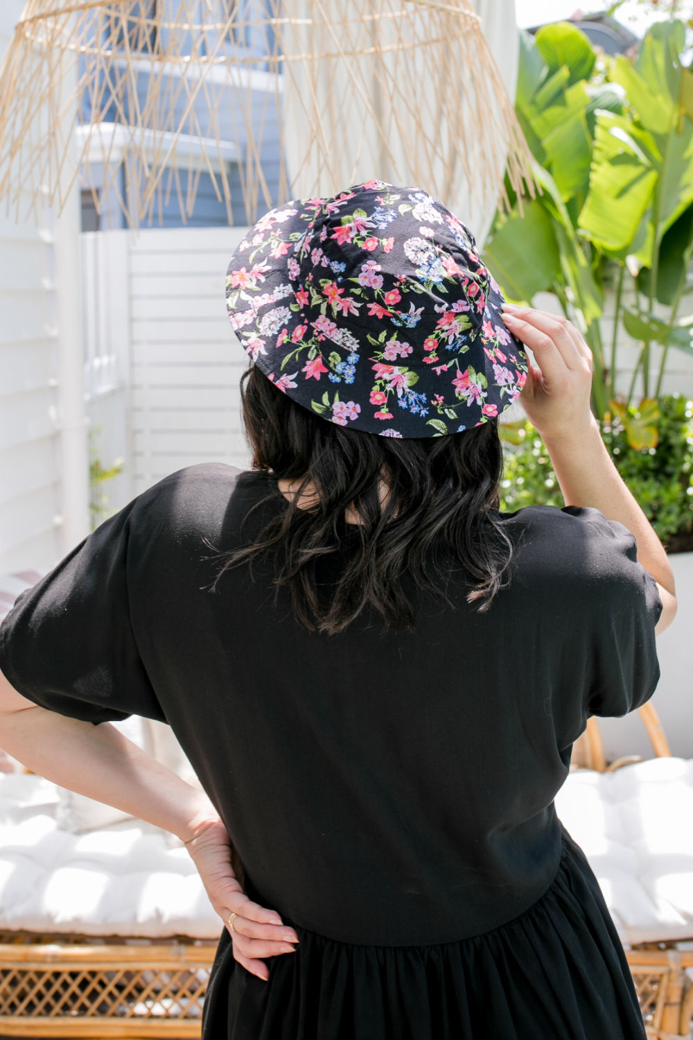 bucket-hat-floral-design-pink-blue-black-ladies