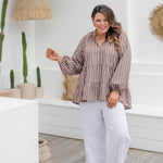 casual-summer-top-mocha-white-stripe
