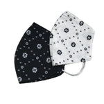 face-mask-fabric-black-white-geometric-print