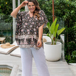 kaftan-top-black-floral-design