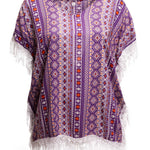 kaftan-top-geometric-design-lace-fringe-purple-white-orange