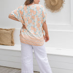 kaftan-top-peach-floral-plus-size