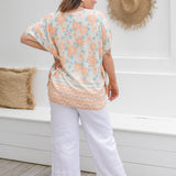 kaftan-top-peach-floral-plus-size