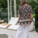 ladies-kaftan-top-black-floral-design