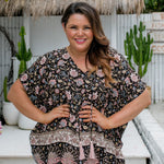 ladies-kaftan-tunic-top-black-floral-border-plus-size