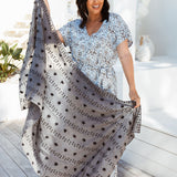 ladies-large-scarf-wrap-dark-grey-pom-pom