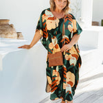 ladies-long-kaftan-dress-cream-olive-black-floral-plus-size