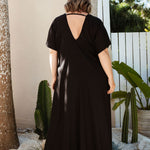 ladies-long-summer-dress-black-aline