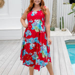 ladies-long-summer-dress-floral-dress-red-grey-blue
