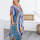 ladies-plus-size-kaftan-dress-blue