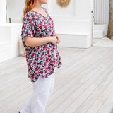 ladies-plus-size-kaftan-top-floral-black-pink-red-blue