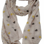 Ladies-scarf-cream-floral-heart-design