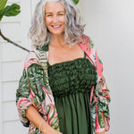 large-ladies-scarf-pink-green-palm-leaf-design