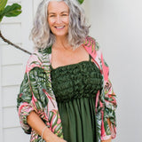 large-ladies-scarf-pink-green-palm-leaf-design