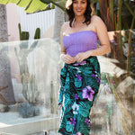 large-sarong-purple-green-frangipani-hibiscus-flower-on-black